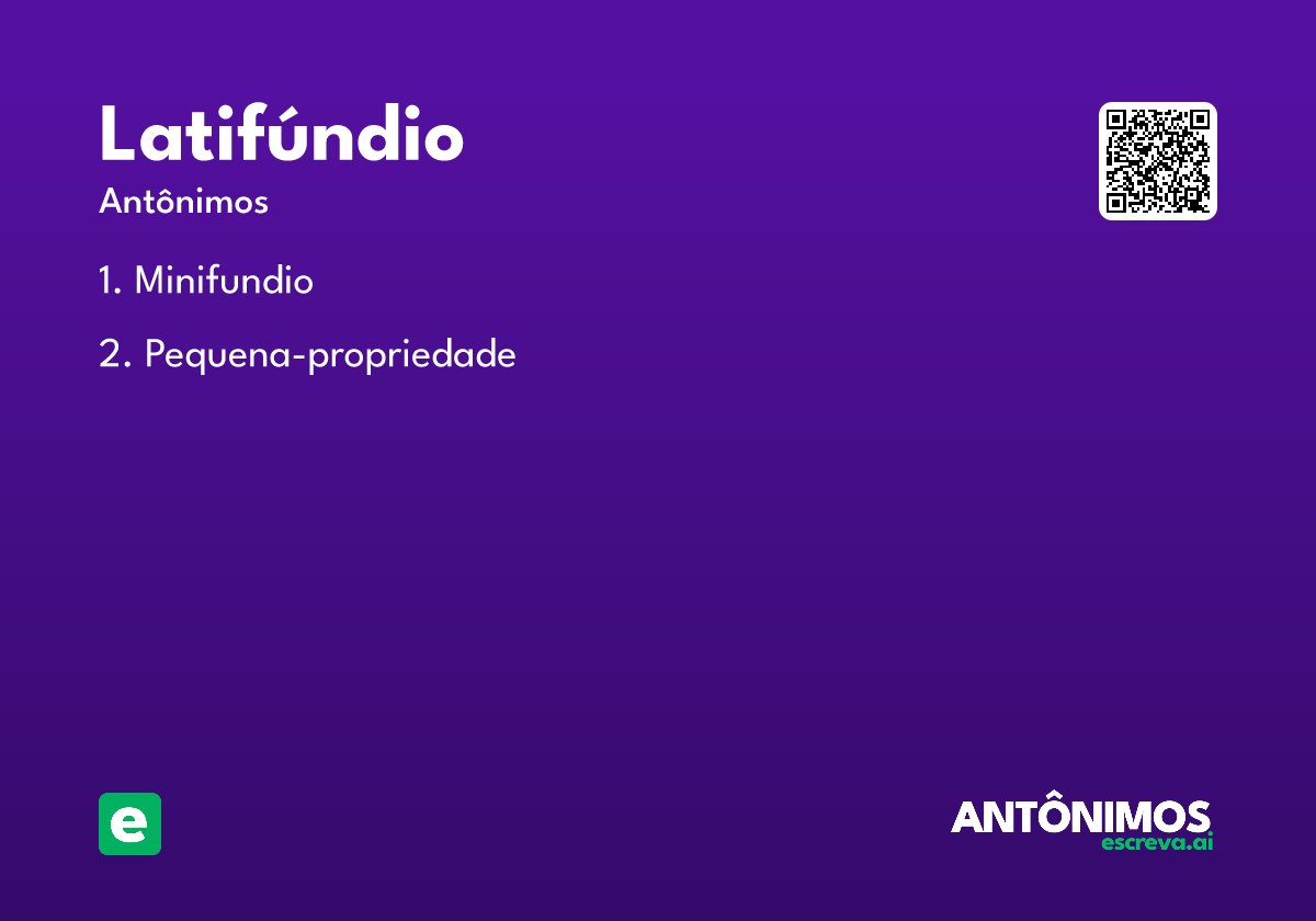 latifúndio