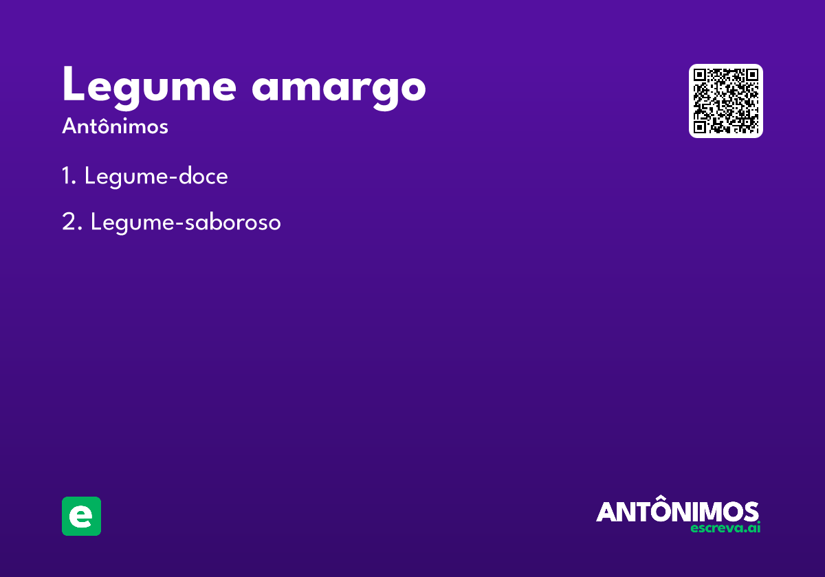 legume amargo