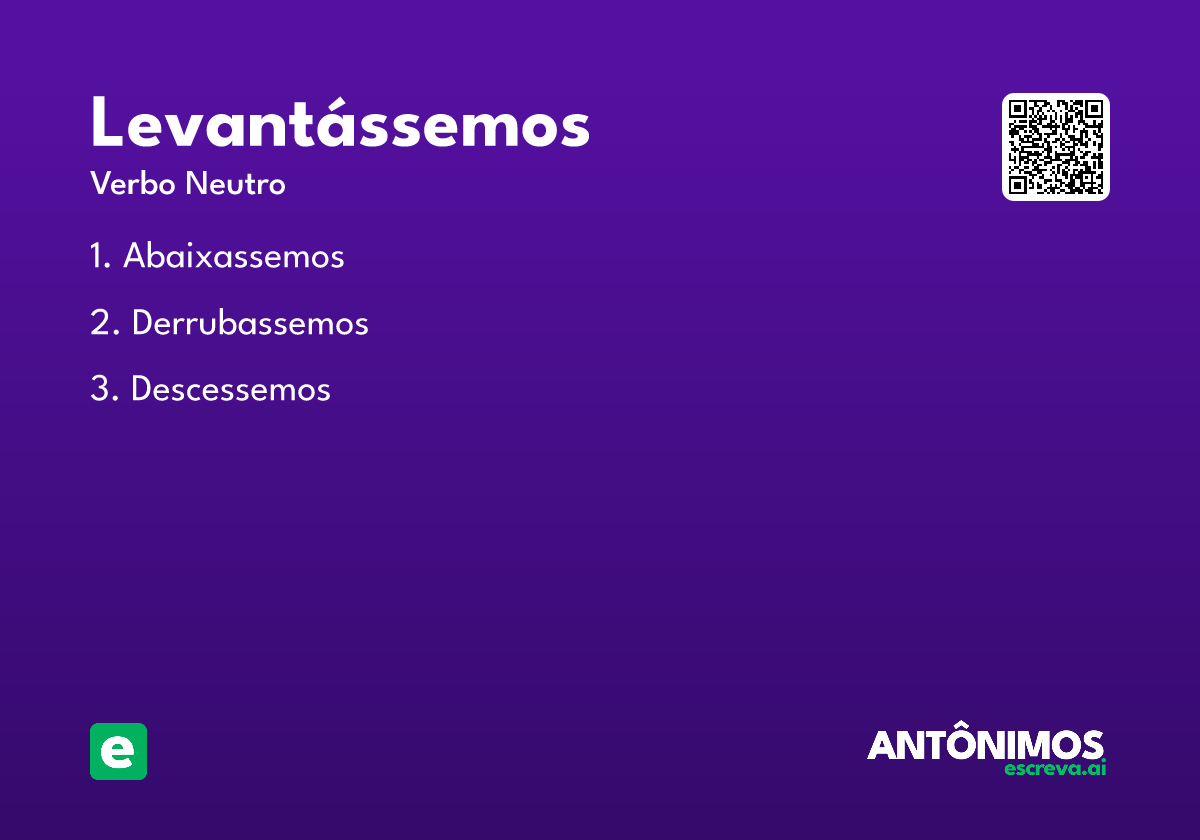 levantássemos