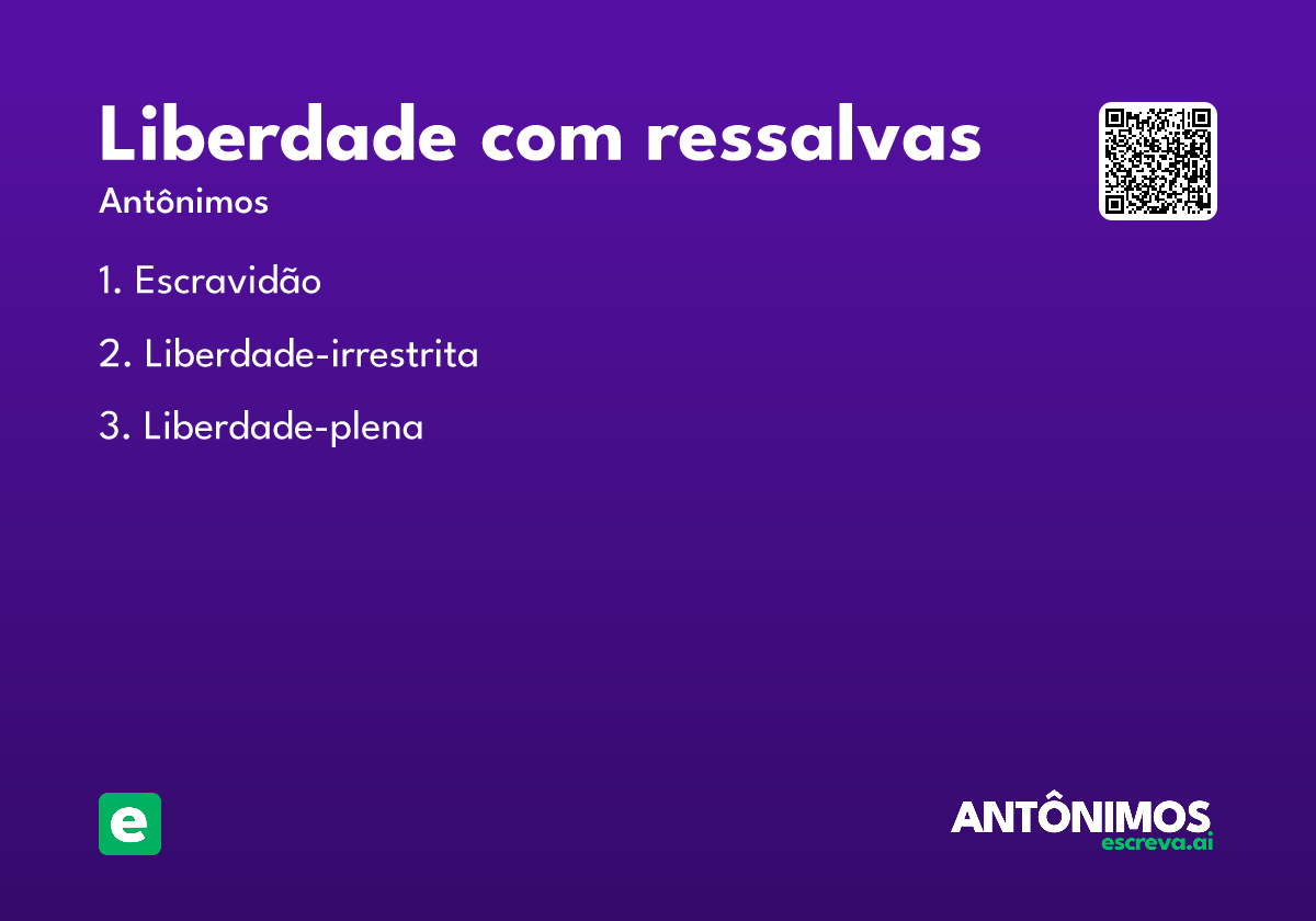 liberdade com ressalvas