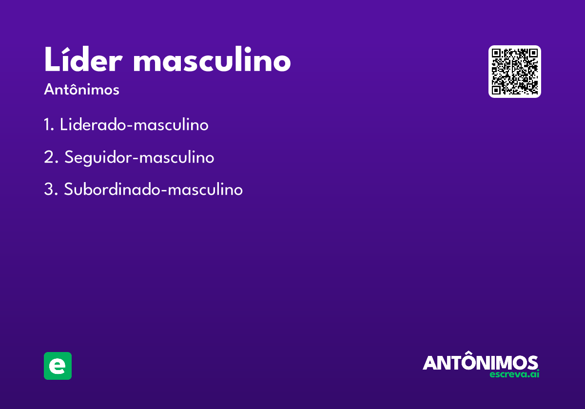 líder masculino