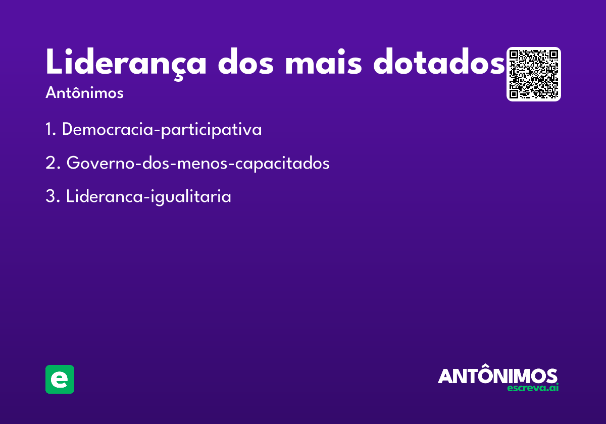 liderança dos mais dotados