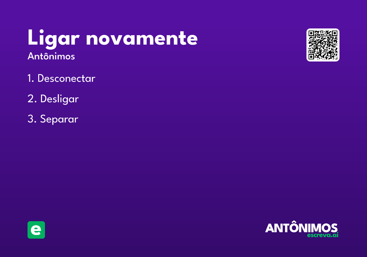ligar novamente