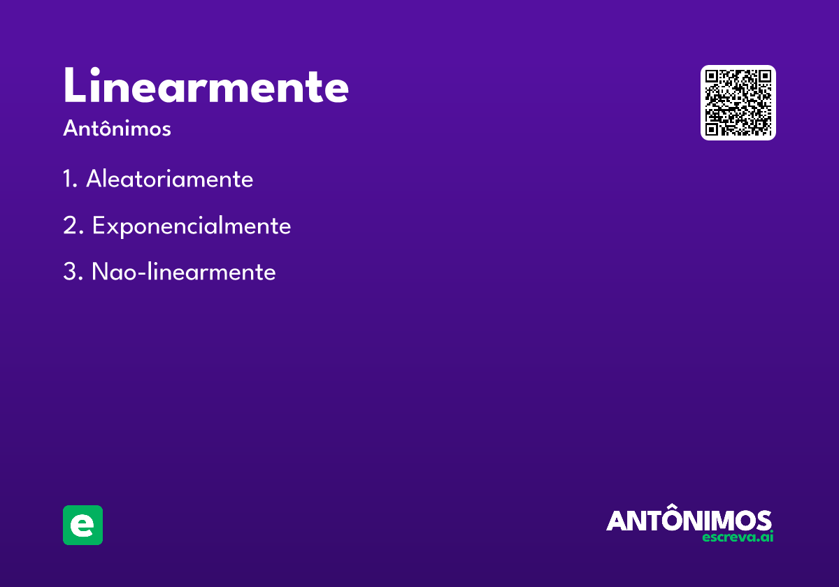 linearmente