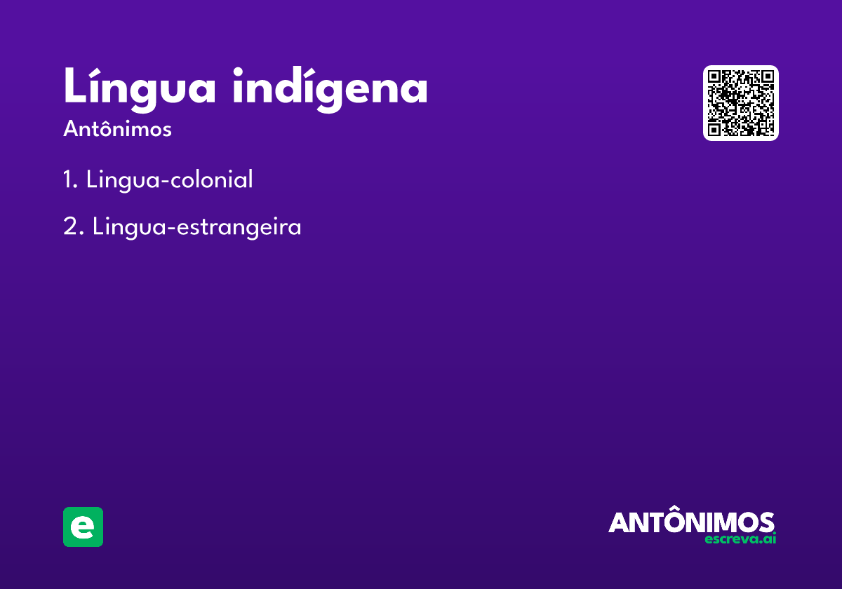 língua indígena