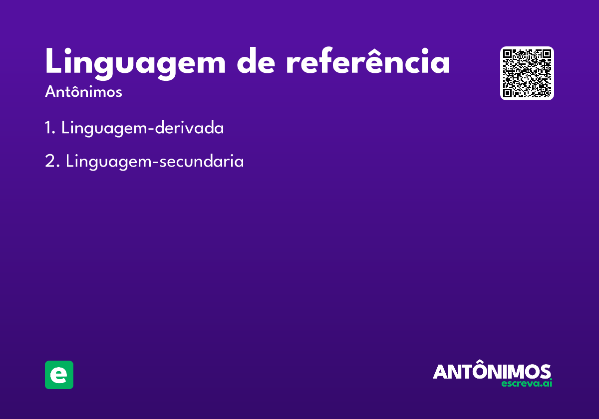 linguagem de referência