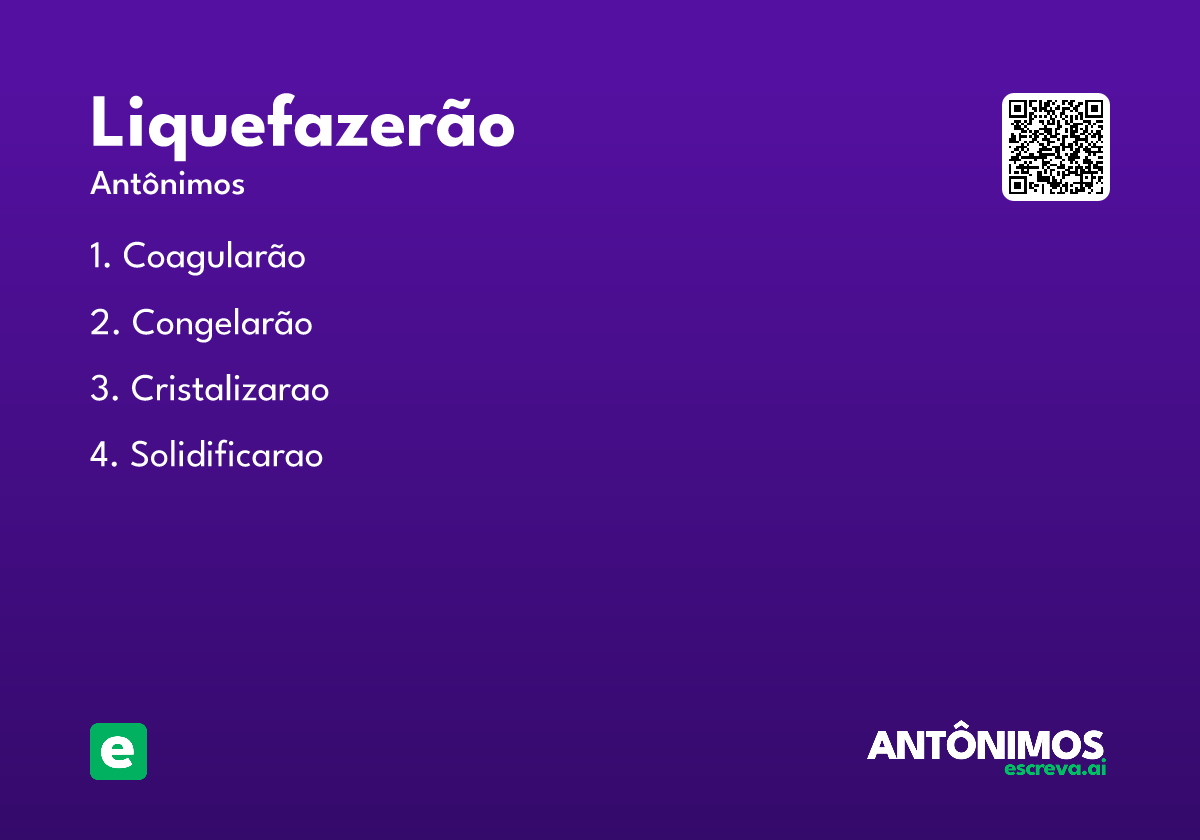 liquefazerão