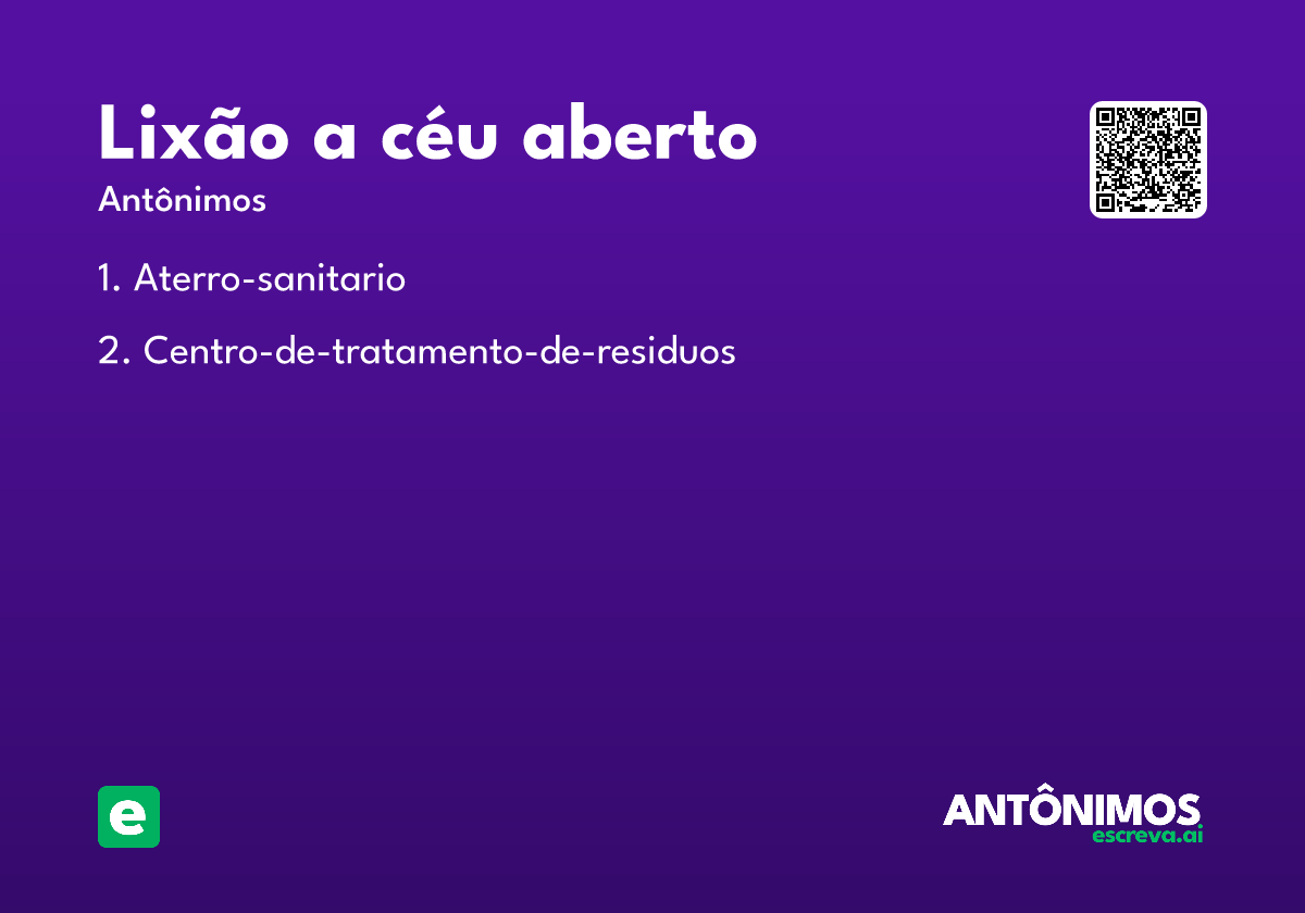 lixão a céu aberto