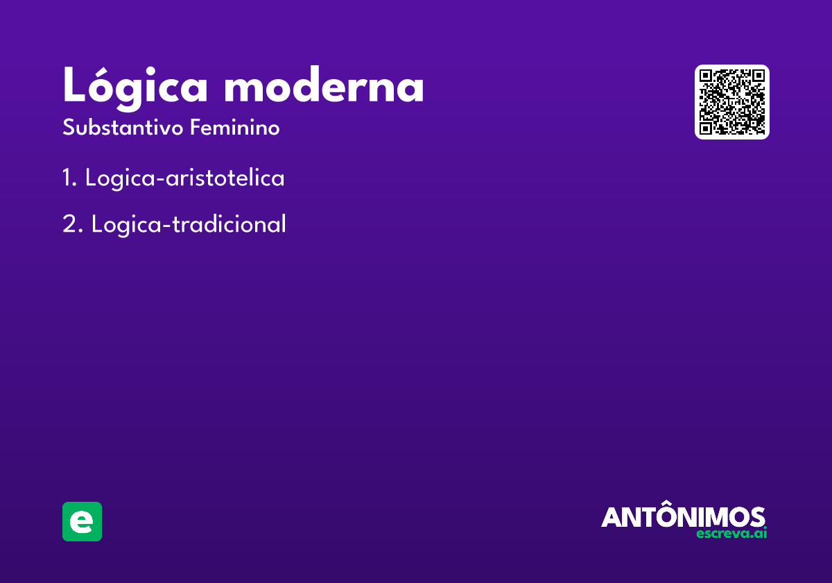 lógica moderna