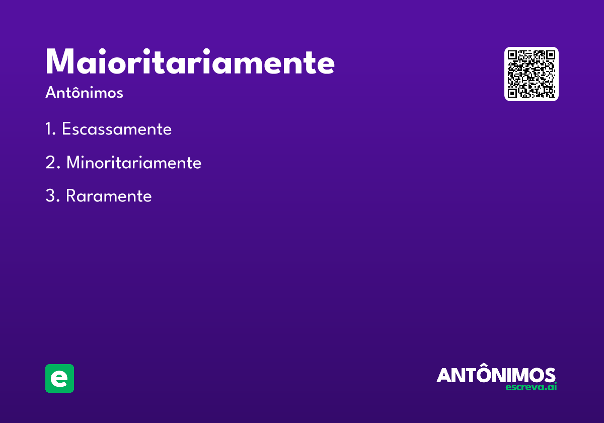 maioritariamente