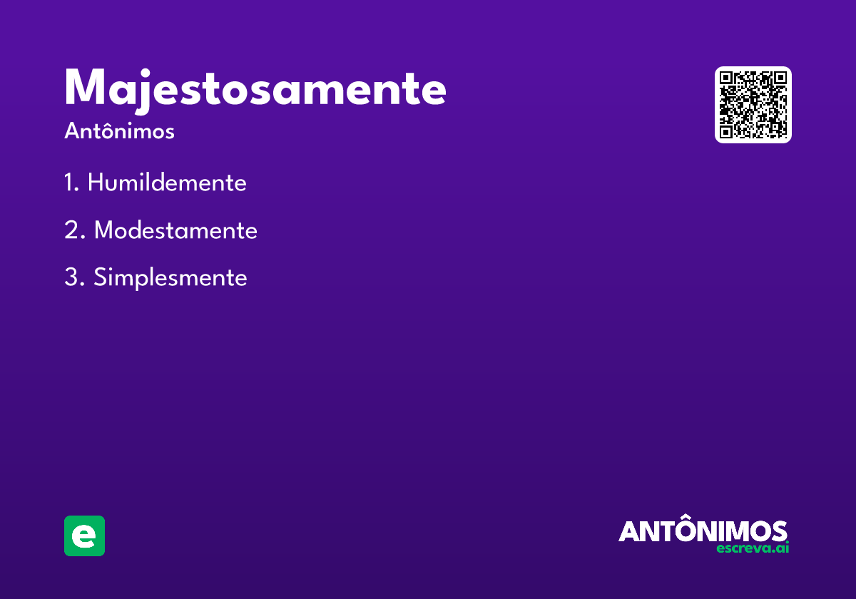 majestosamente