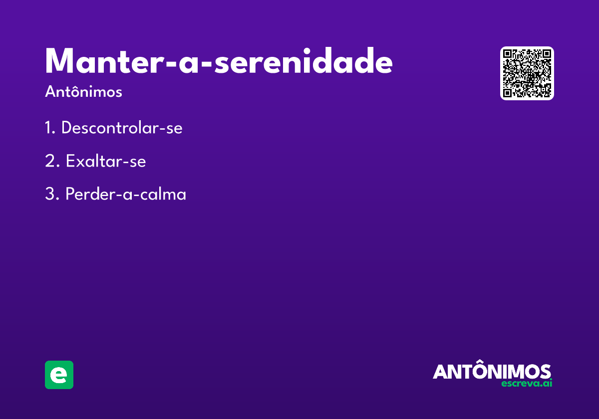 manter-a-serenidade