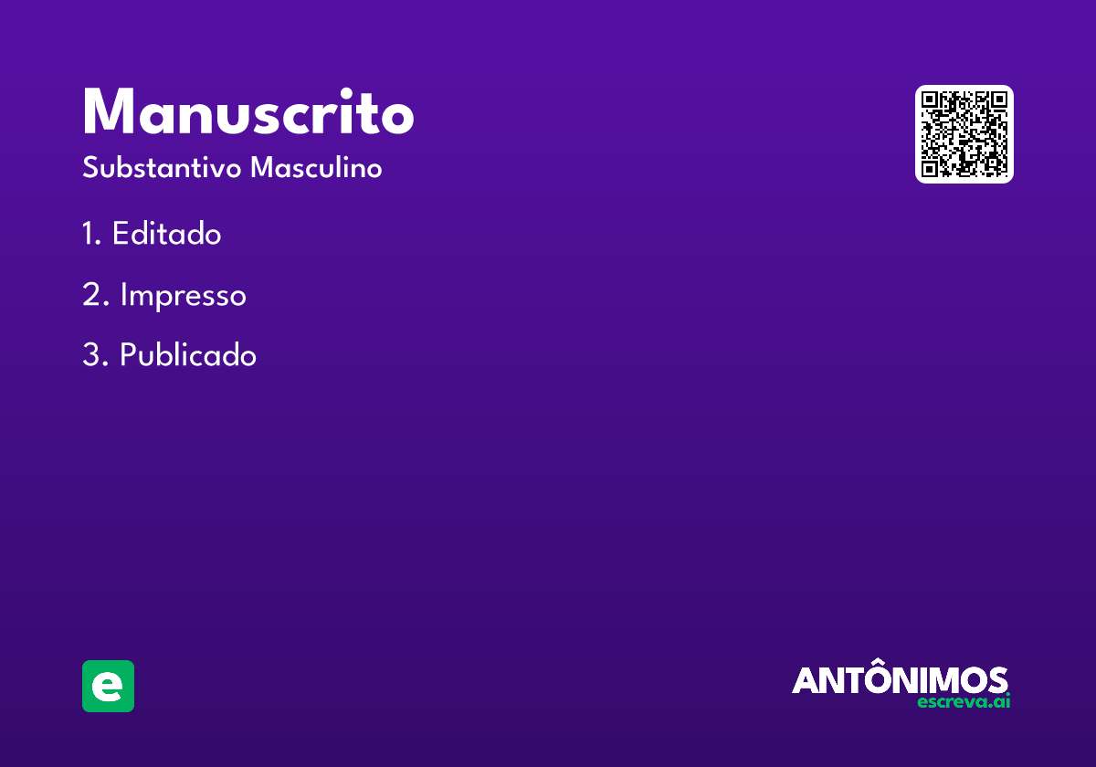 manuscrito