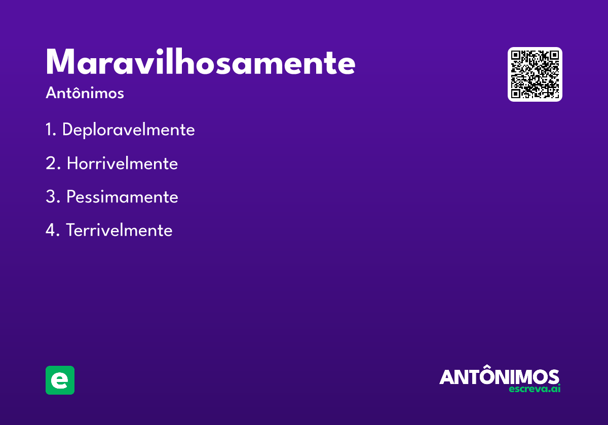 maravilhosamente