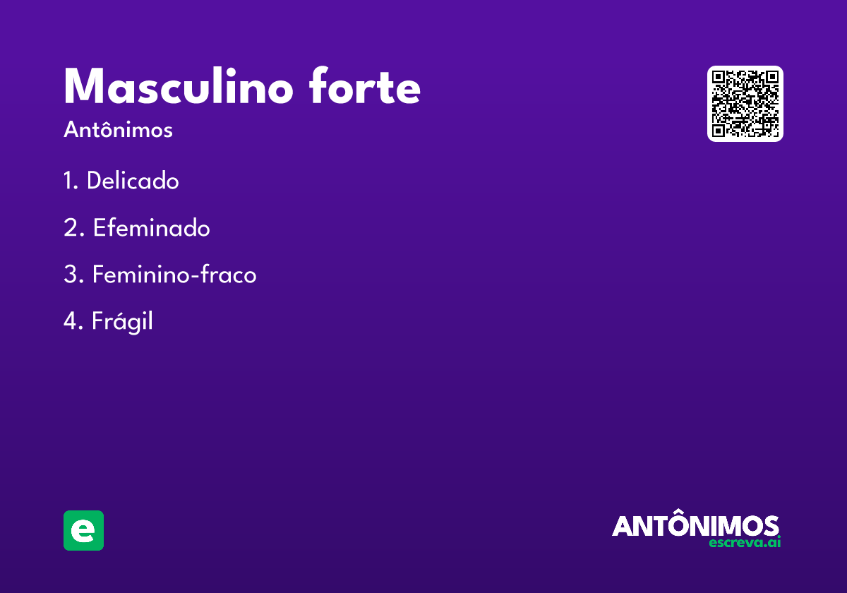 masculino forte