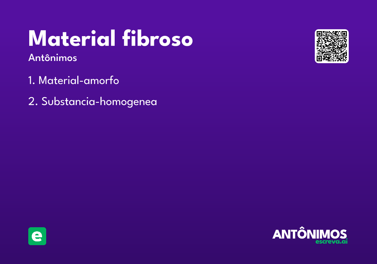 material fibroso
