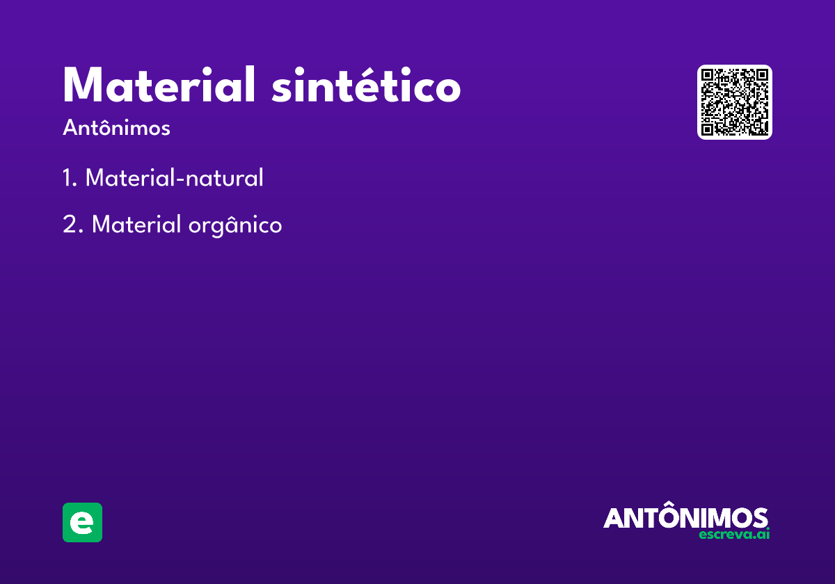 material sintético
