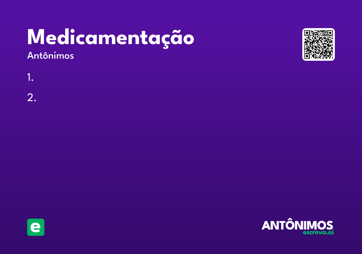 medicamentação