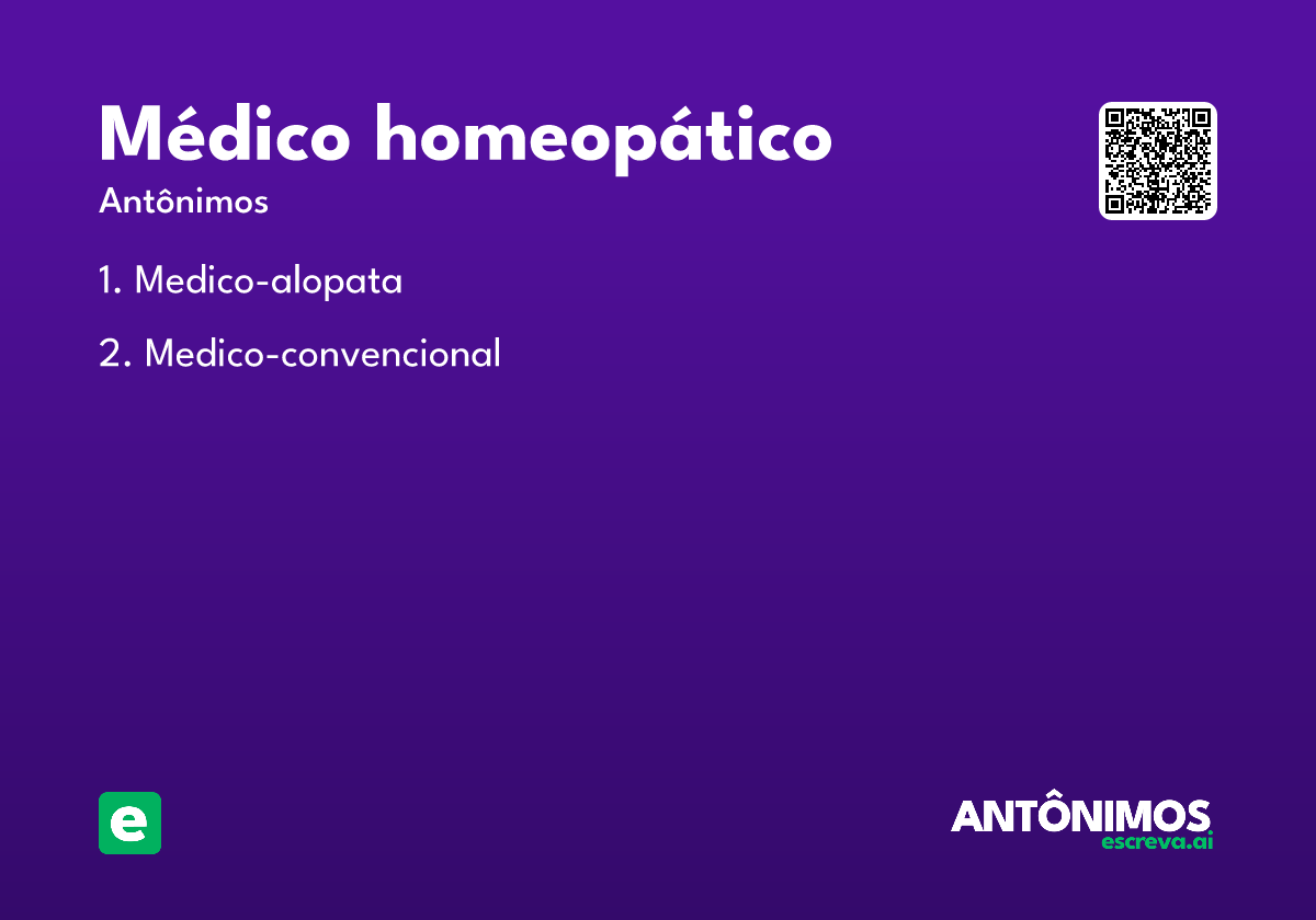 médico homeopático