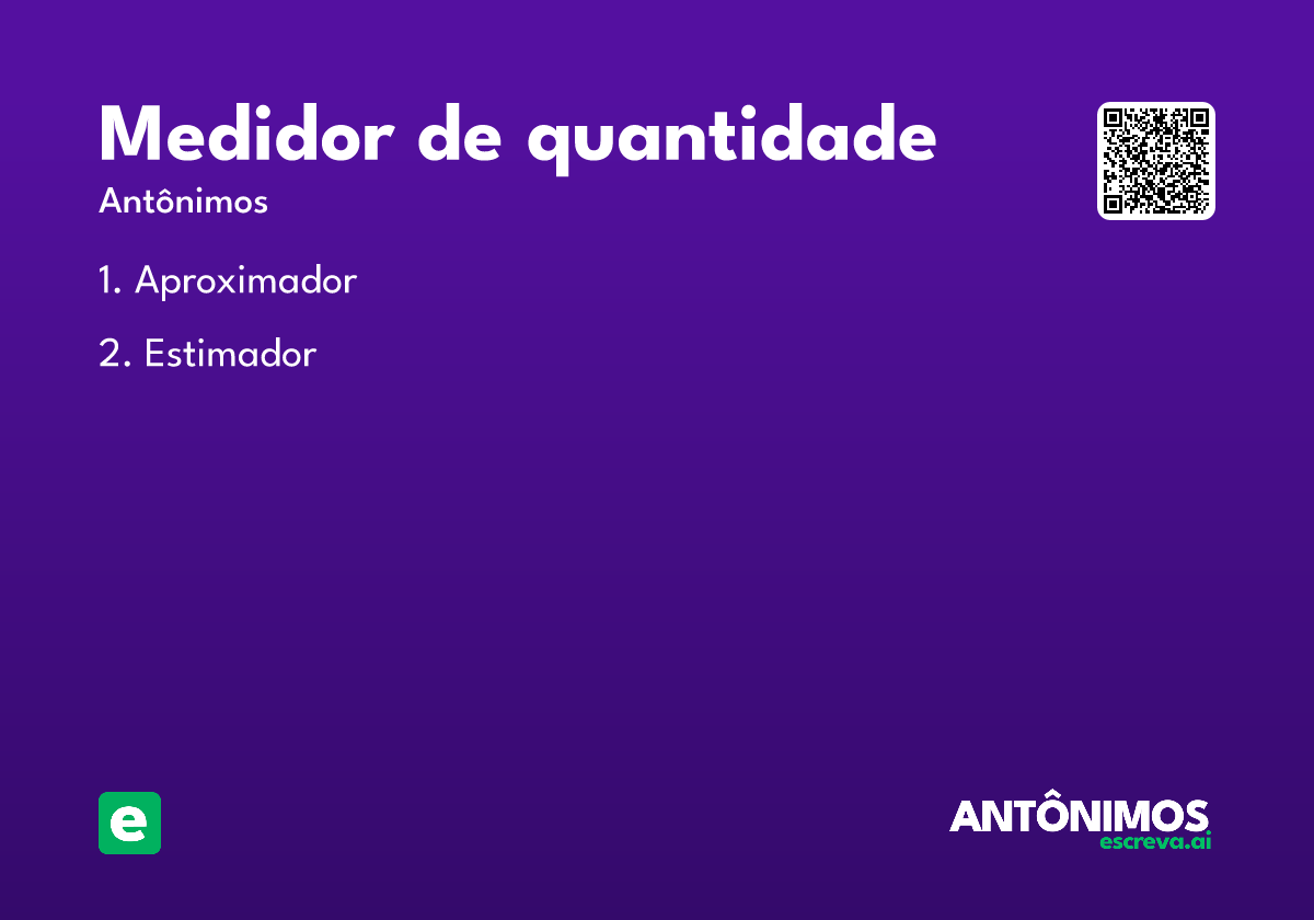 medidor de quantidade