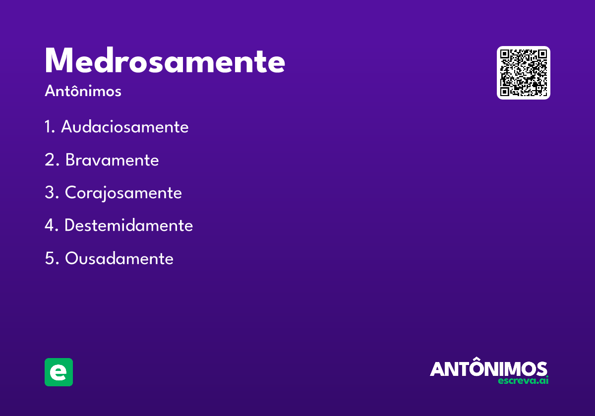 medrosamente