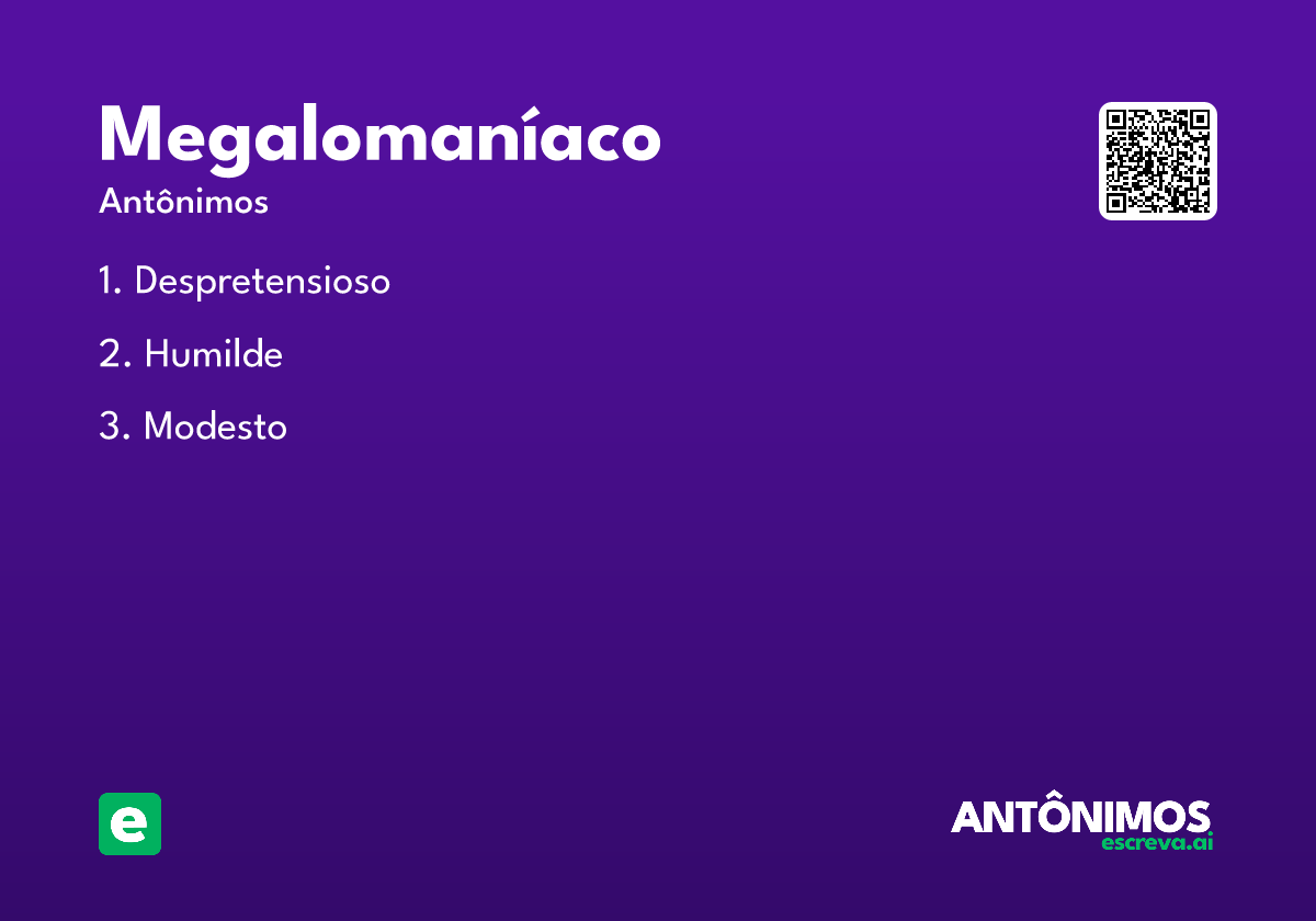 megalomaníaco