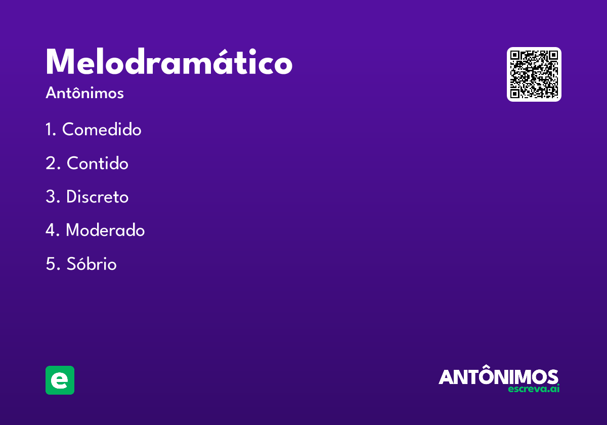 melodramático