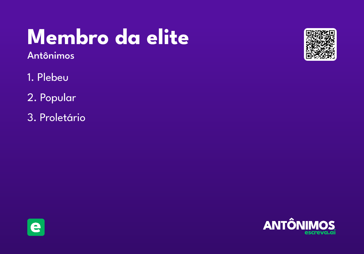 membro da elite
