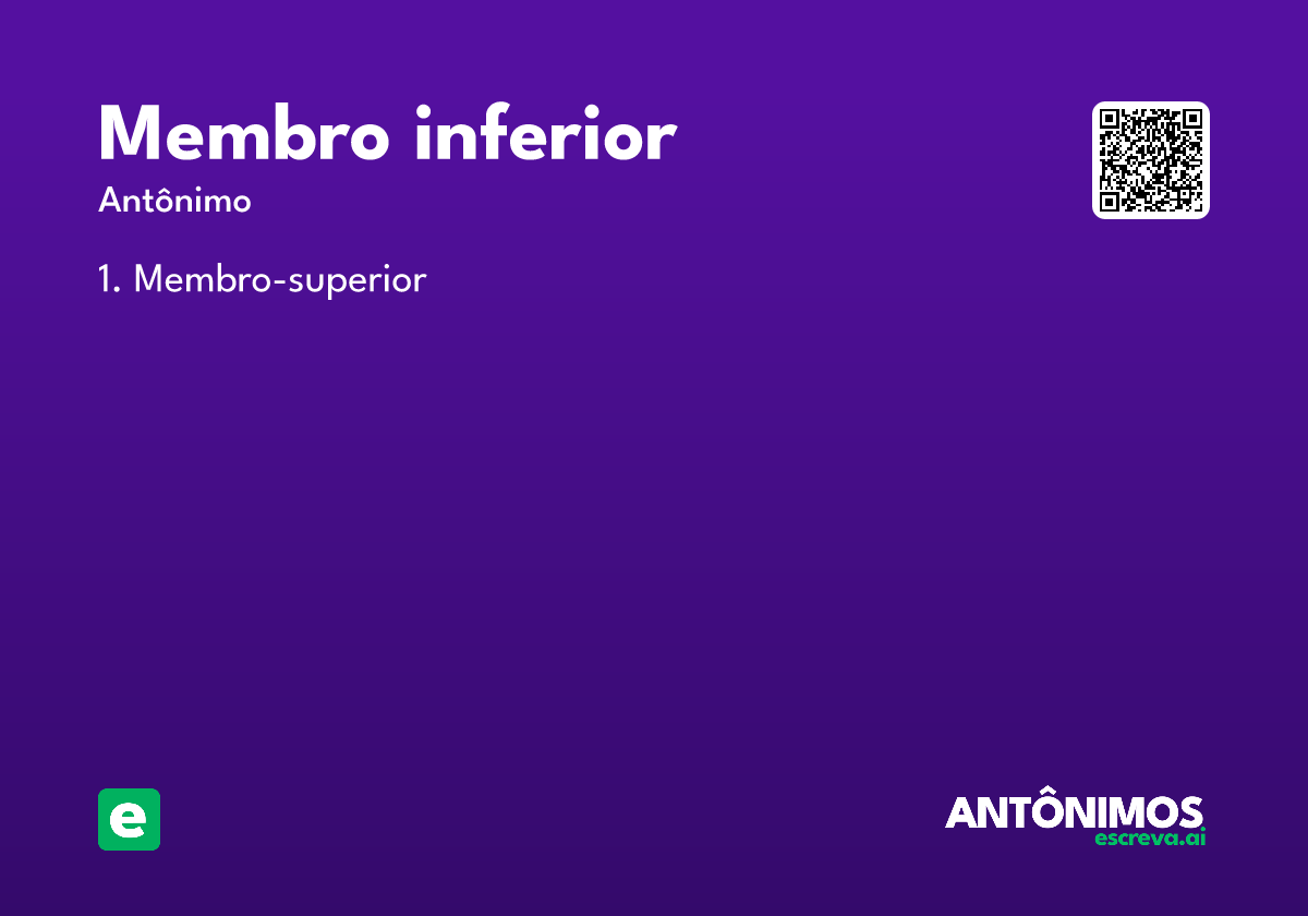 membro inferior