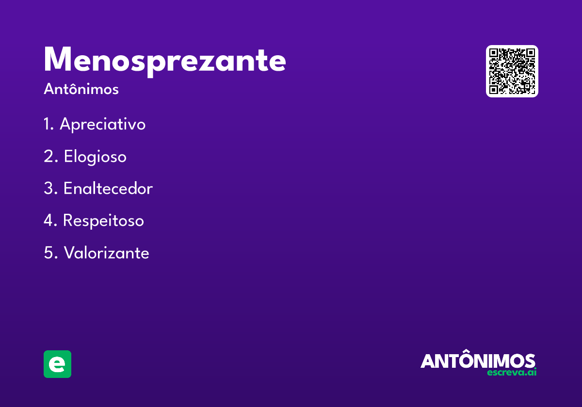 menosprezante