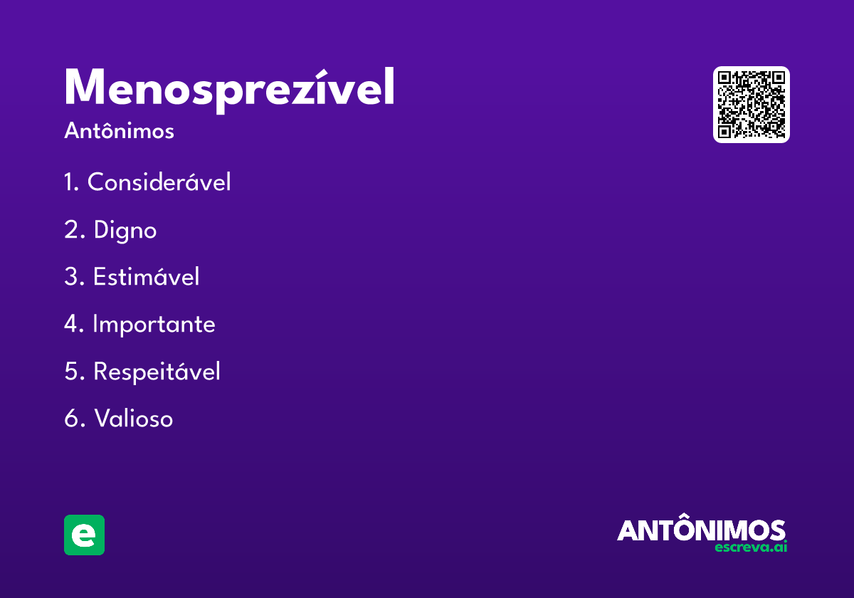 menosprezível