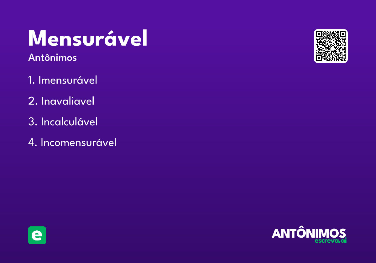 mensurável