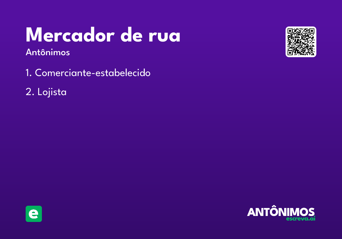 mercador de rua