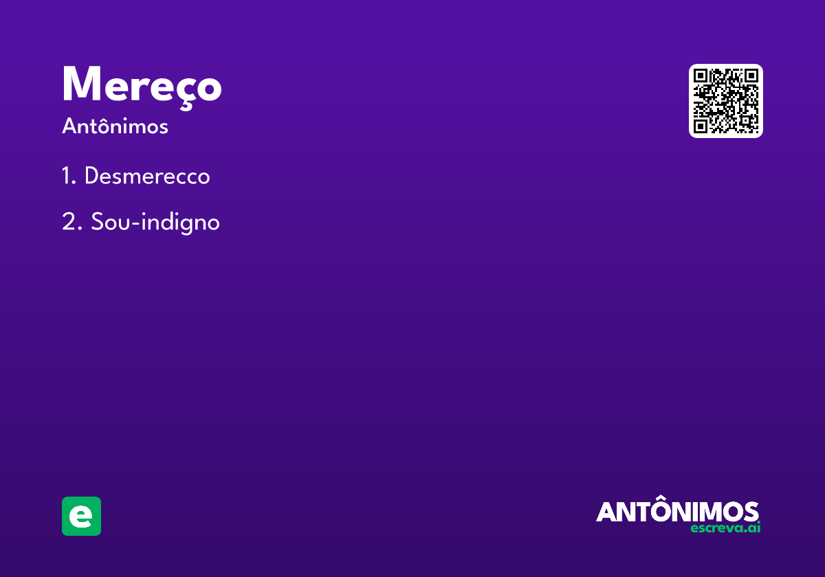 mereço