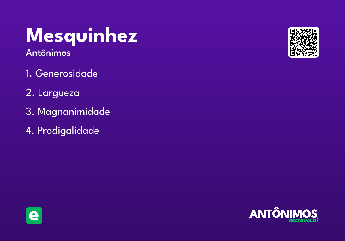mesquinhez