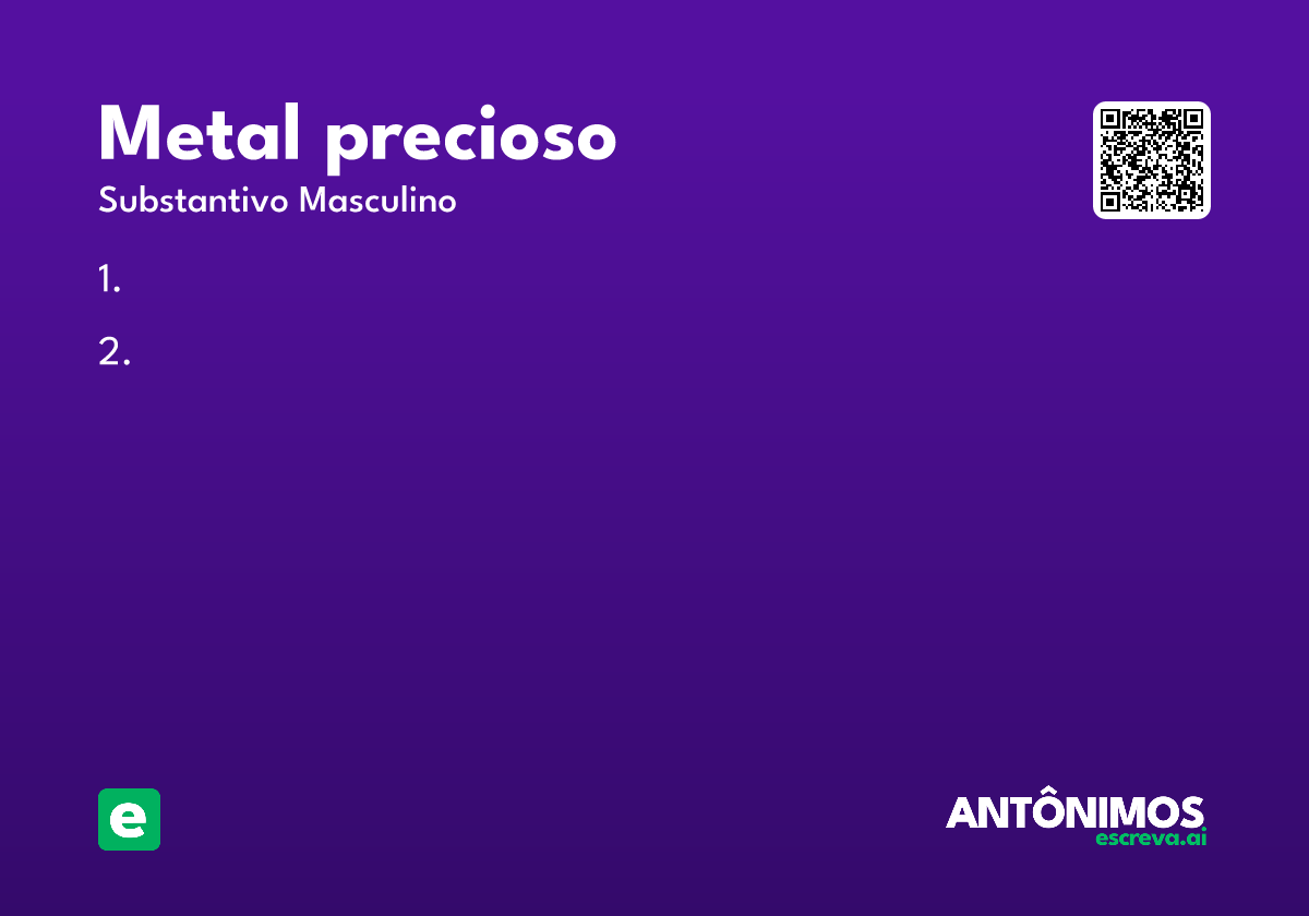 metal precioso