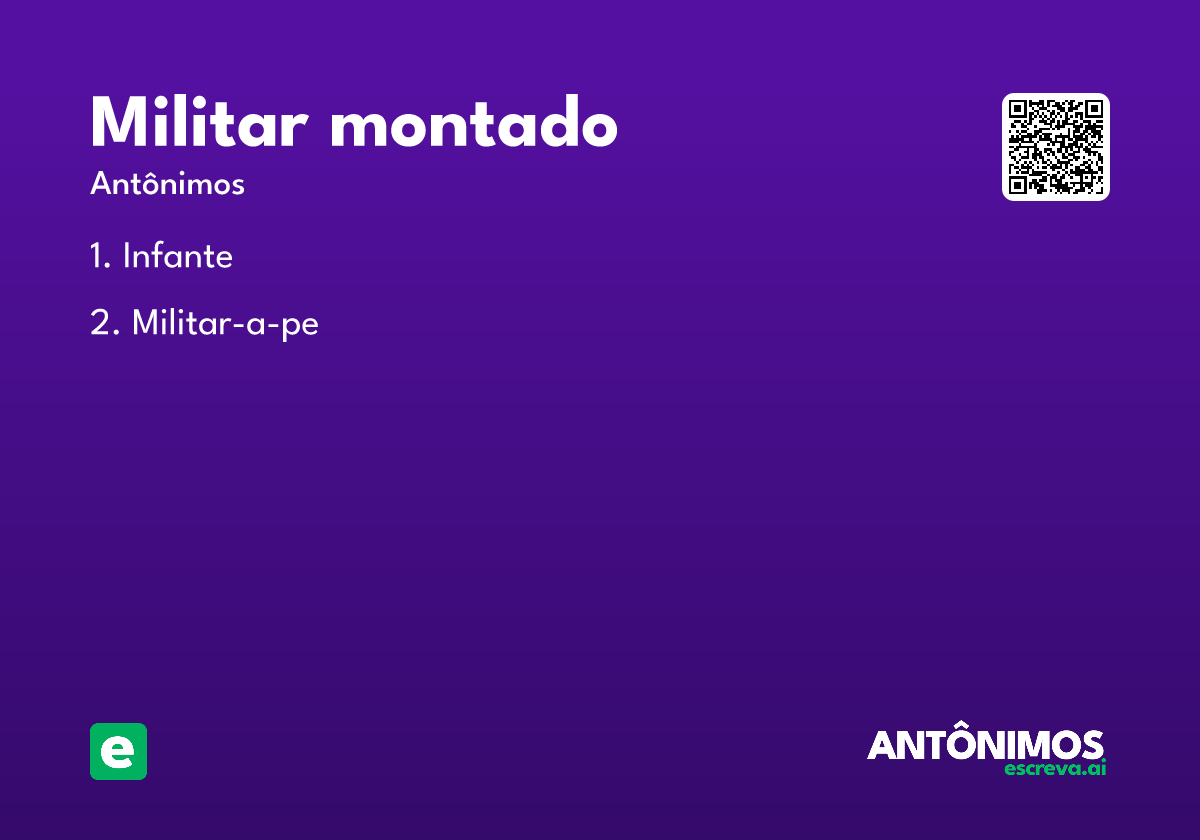 militar montado