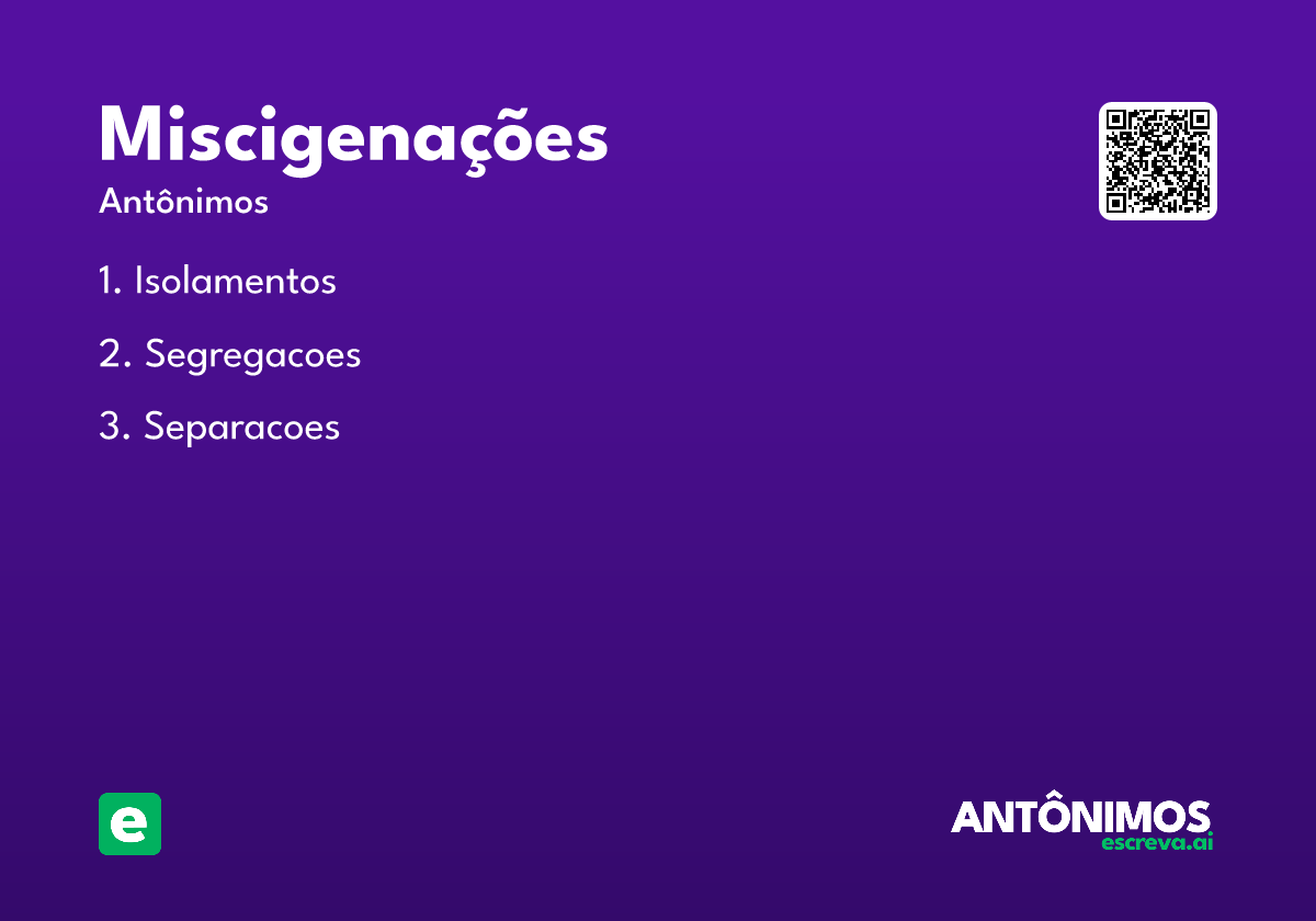 miscigenações