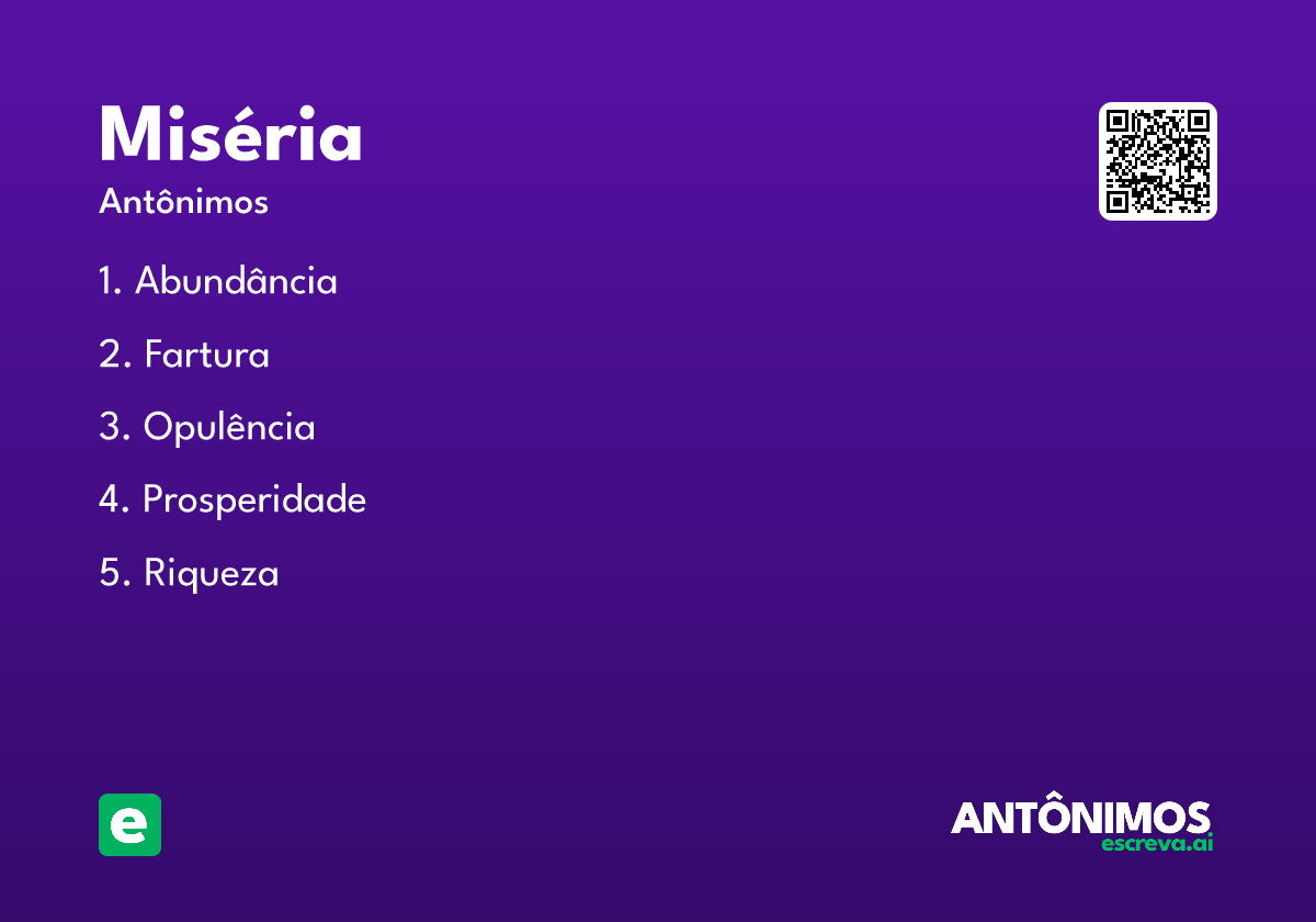 miséria