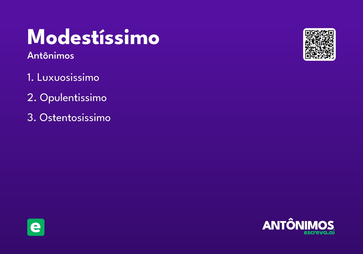 modestíssimo