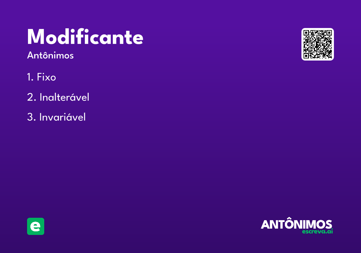 modificante