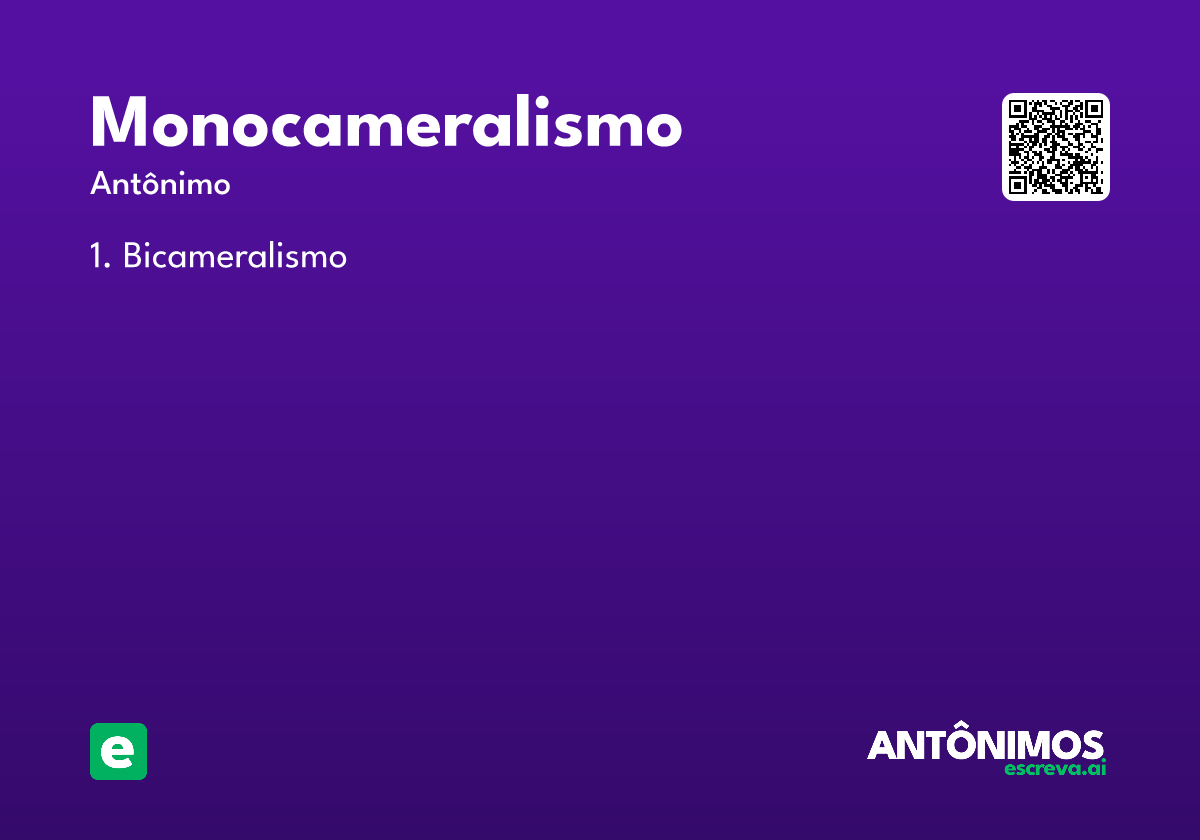 monocameralismo
