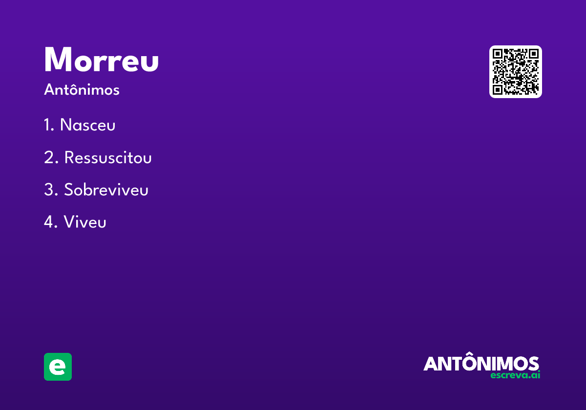morreu