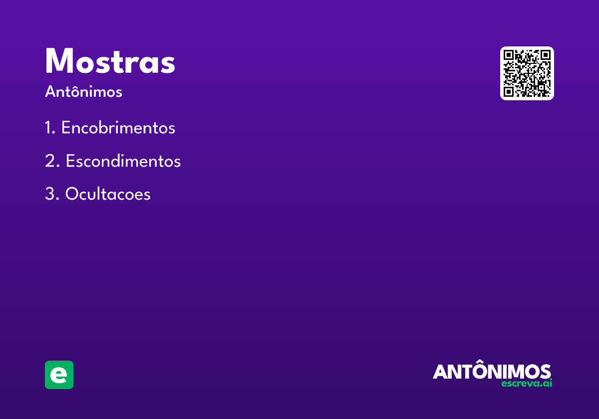 mostras