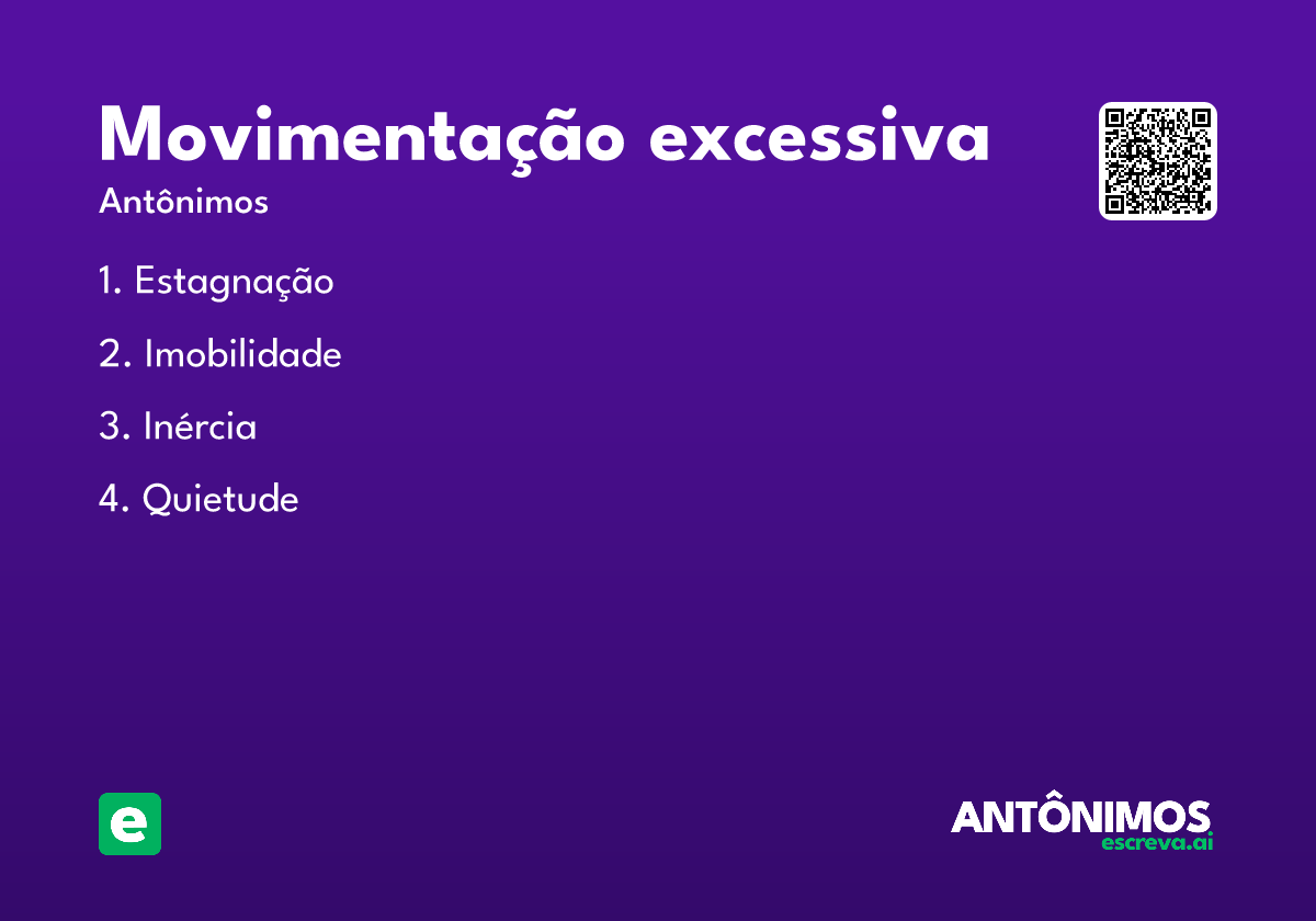movimentação excessiva