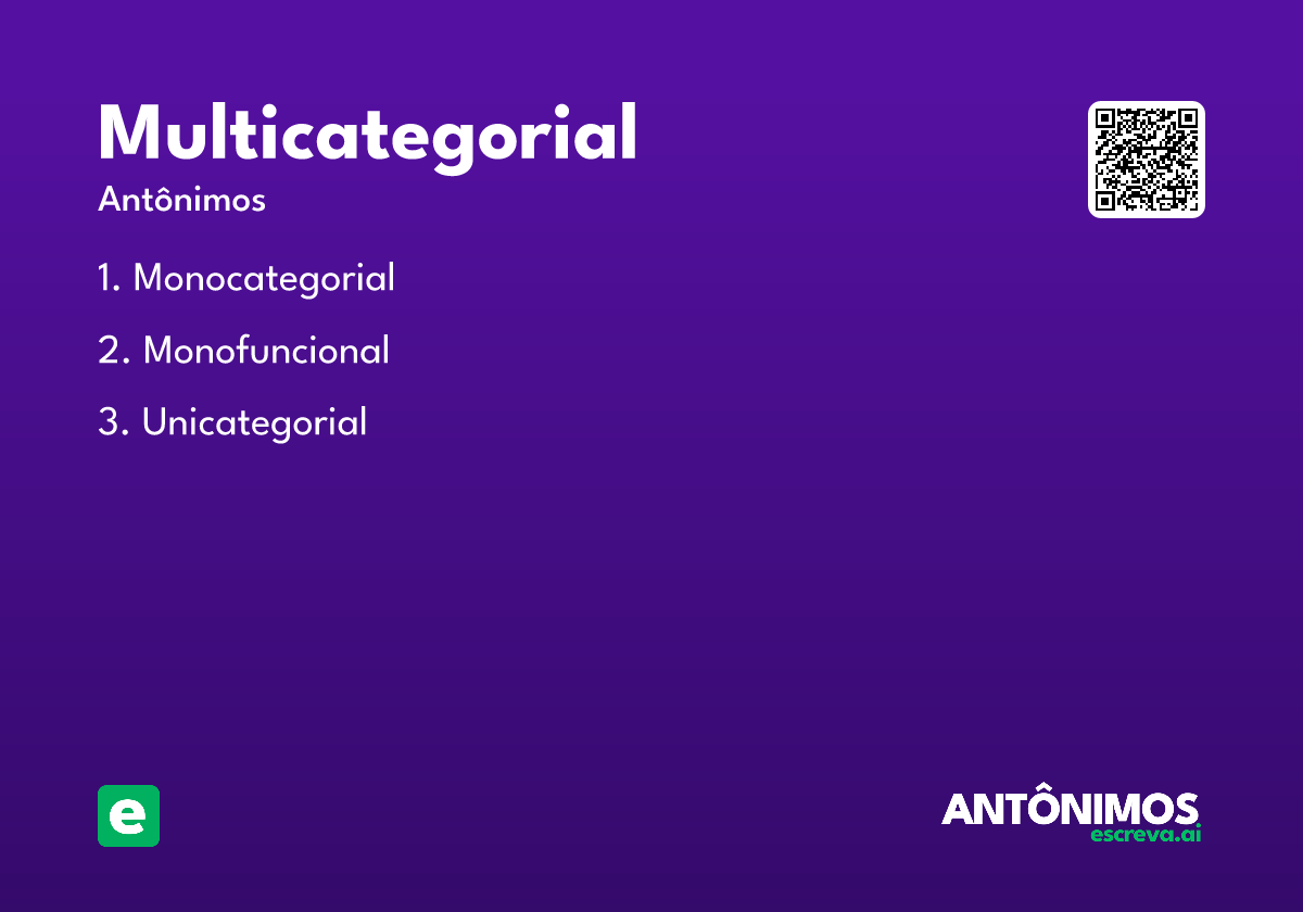 multicategorial