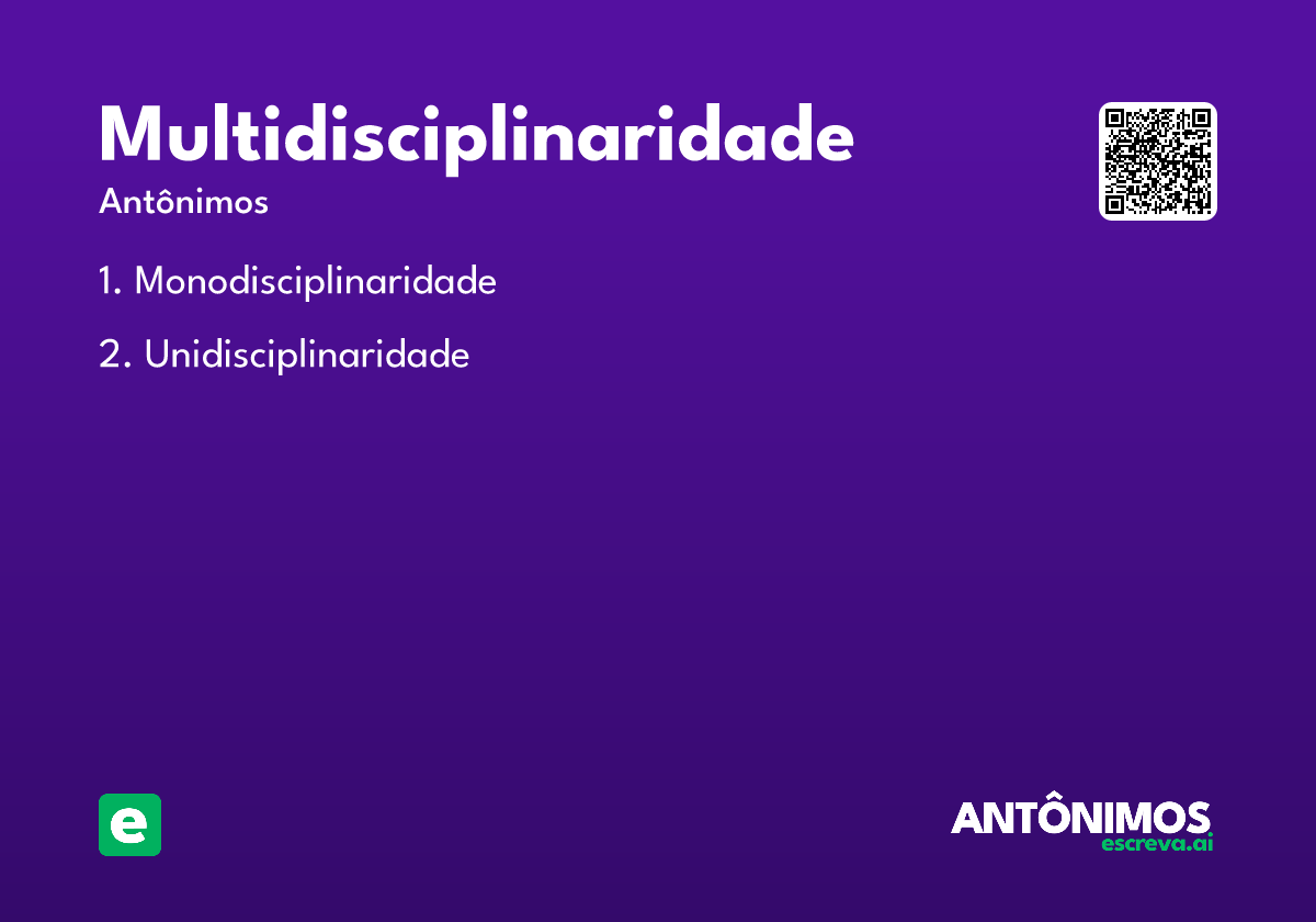 multidisciplinaridade