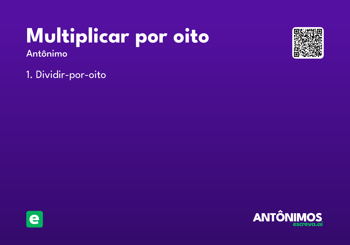multiplicar por oito
