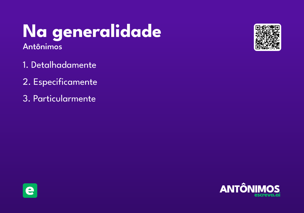 na generalidade