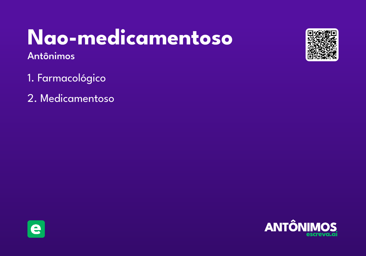 nao-medicamentoso